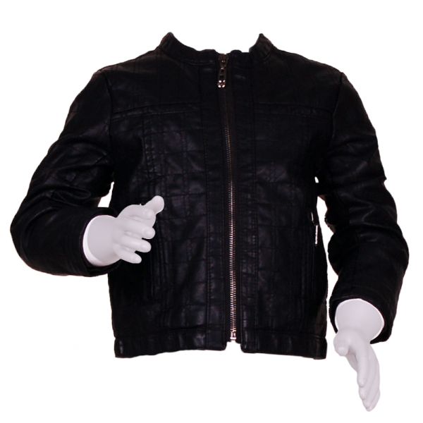 

Куртка кожаная стеганная 5 лет (110 см) Z 10041-black черный цвет