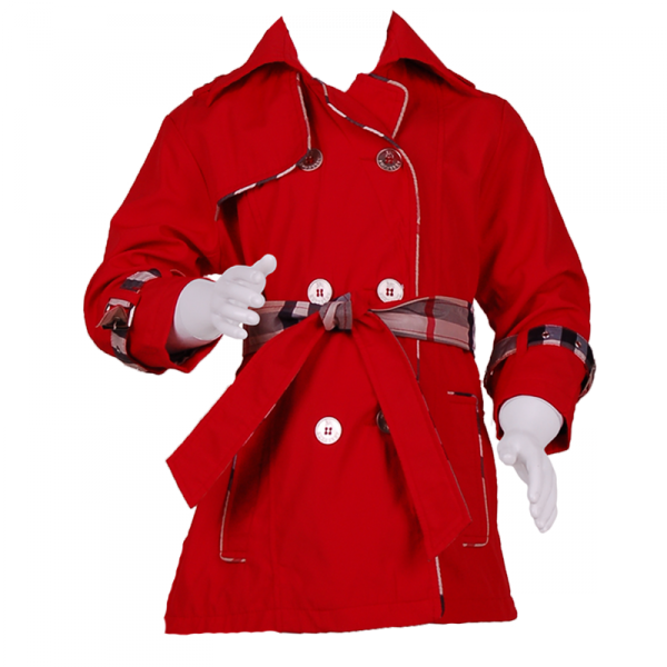 

Детский демисезонный плащ 4 года (104 см) B 10040-red красный цвет