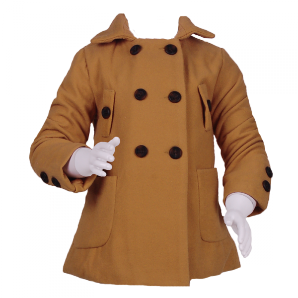 

Пальто с большими пуговицами 5 лет (110 см) Z 10100-beige бежевый цвет