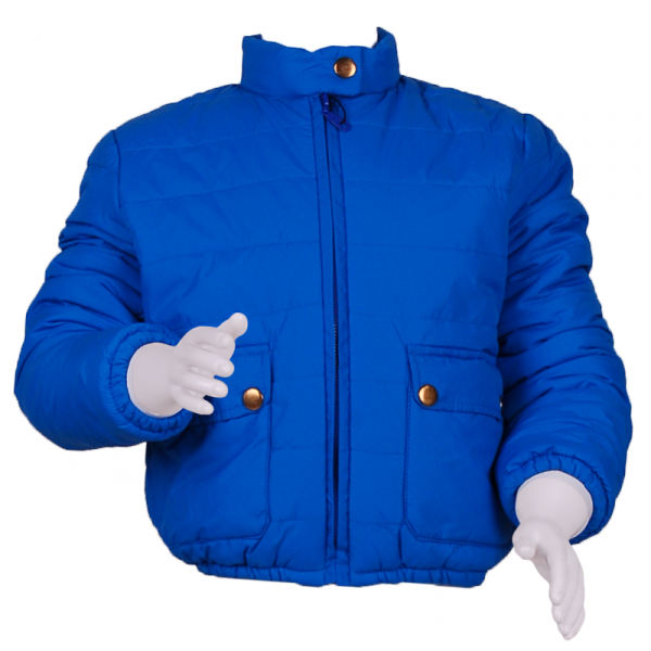 

Укороченная куртка с большими карманами 5 лет (110 см) Z 10006-blue голубой цвет