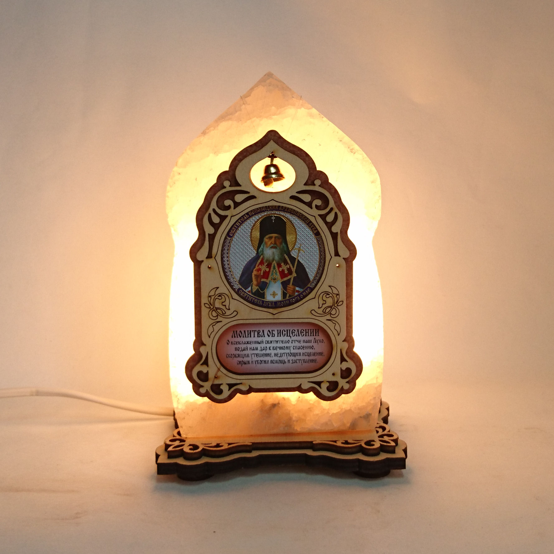 

Соляная лампа EcoDecorLamp Икона маленькая Лука
