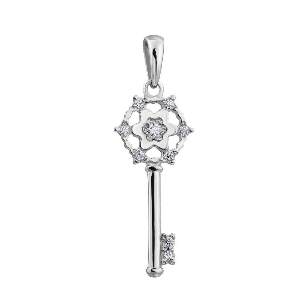 

Серебряный кулон с кристаллами Swarovski 000132756