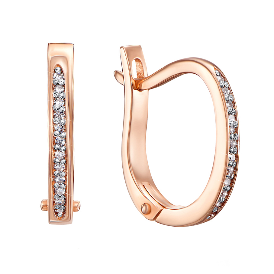 

Серьги из красного золота с бриллиантами 000128089