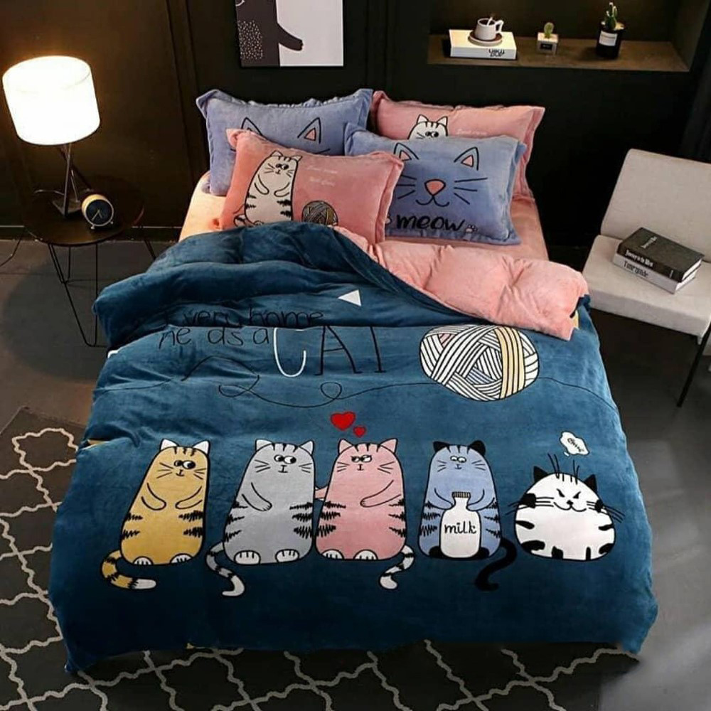 

Пододеяльник MirSon Бязь Premium 17-0492 Furry cats 200 x 220 см