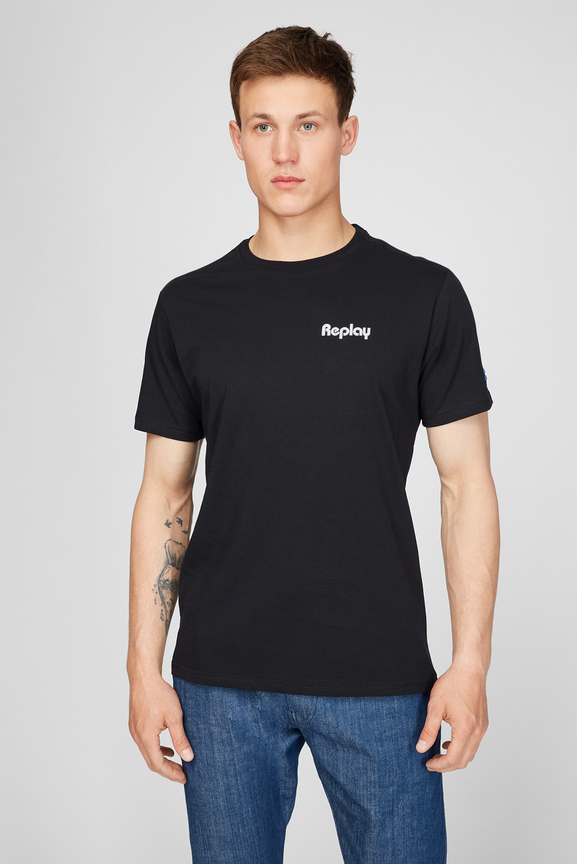 

Мужская черная футболка Replay XL M3480 .000.P23174P