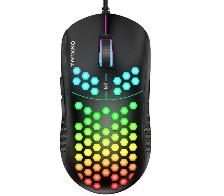 

Игровая проводная мышь с подсветкой Onikuma CW903 USB gaming mouse black