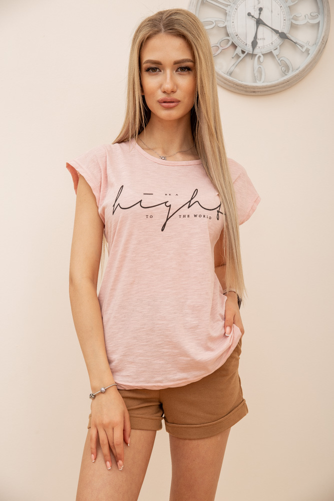 

Футболка AGER L Пудровый 119R191-1