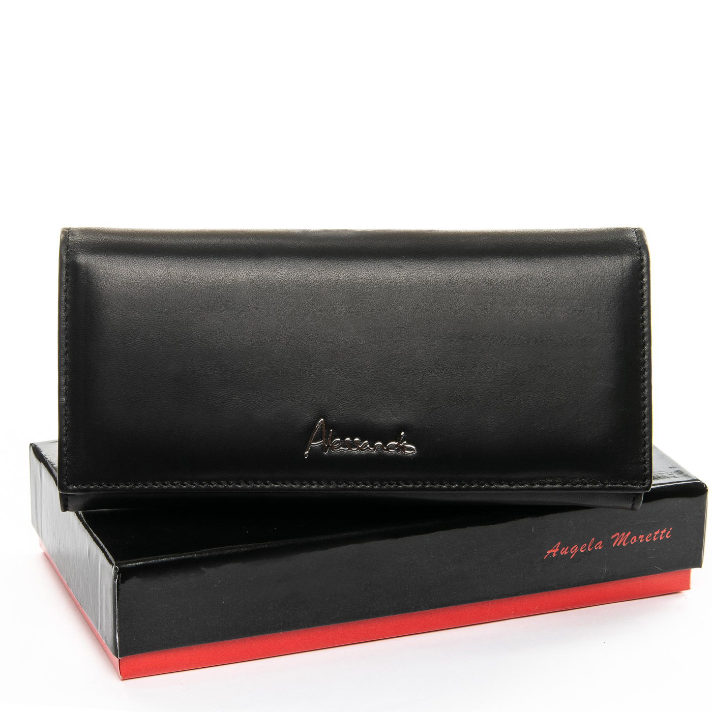 

Женский кожаный кошелек ALESSANDRO PAOLI W501-2 черный