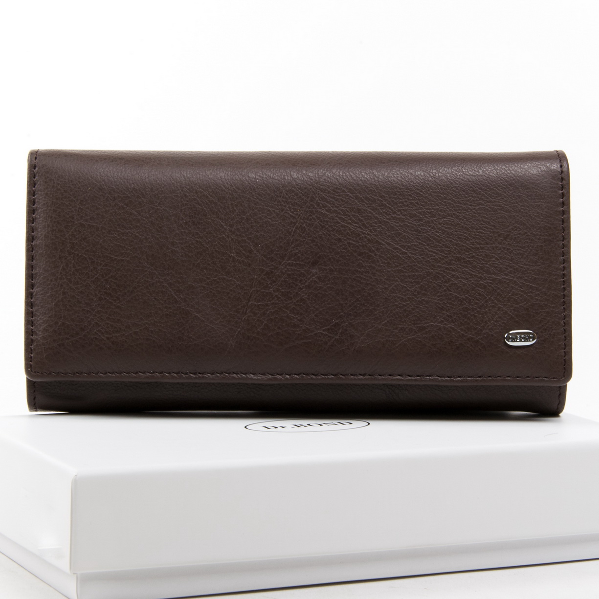 

Женский кожаный кошелек dr.Bond Classic W501 кофейный
