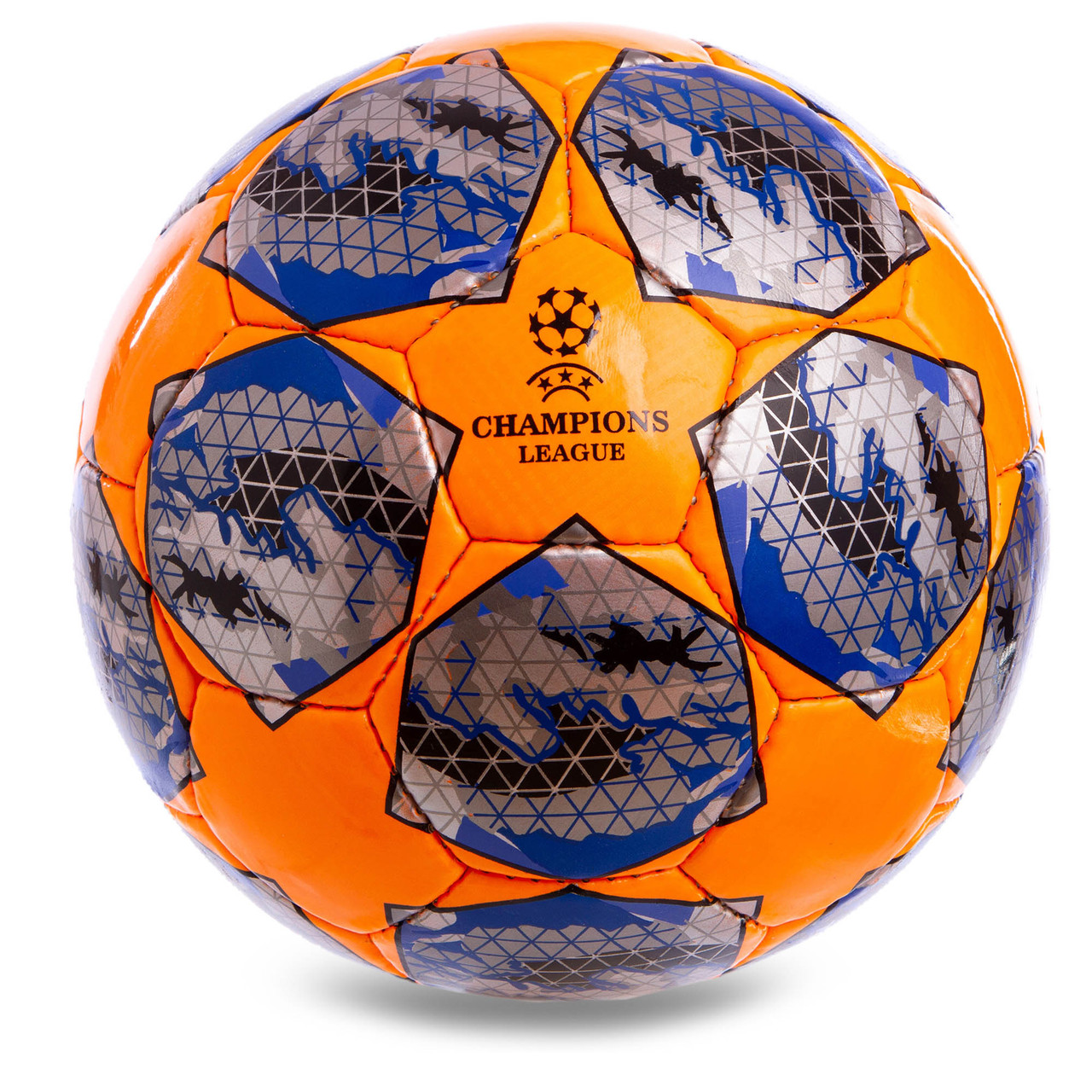 

Мяч футбольный Profi Pro Liga №5 CHAMPIONS LEAGUE FB-2137 Orange-Blue-Grey