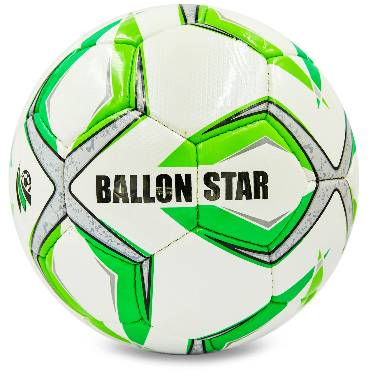 

Мяч футбольный Profi Pro Liga №5 Ballonstar 0166 White-Green-Grey