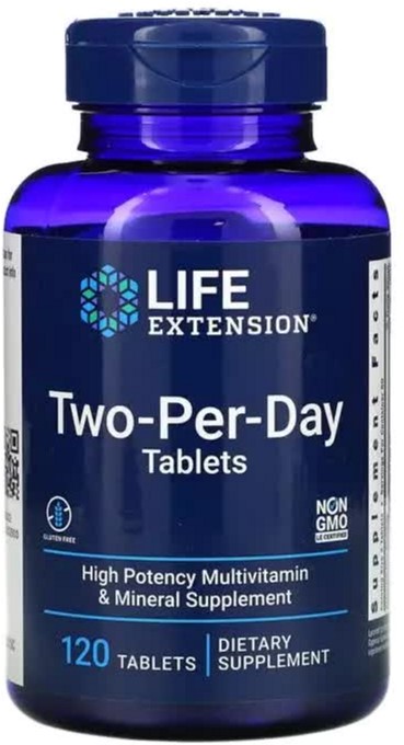 

Мультивитамины Дважды в День, Life Extension, 120 таблеток (737870231516)