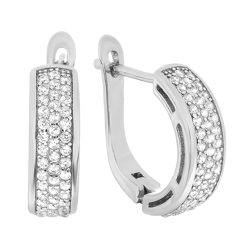 

Серьги из серебра с цирконием 000024667