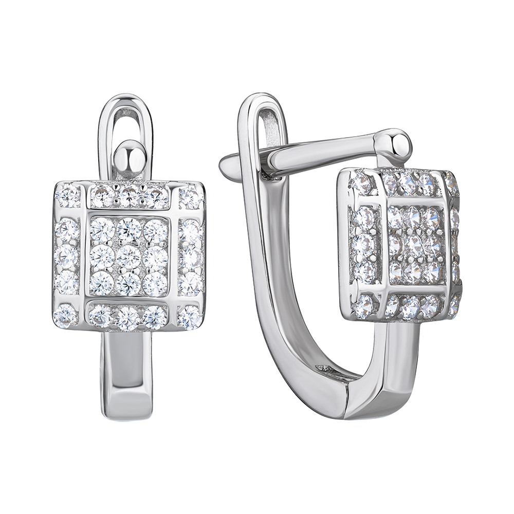 

Серьги серебряные с цирконием 000147244