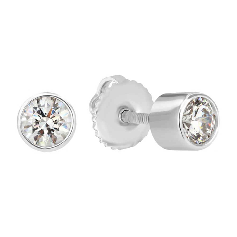 

Серебряные серьги-пуссеты с цирконием SWAROVSKI 000039221