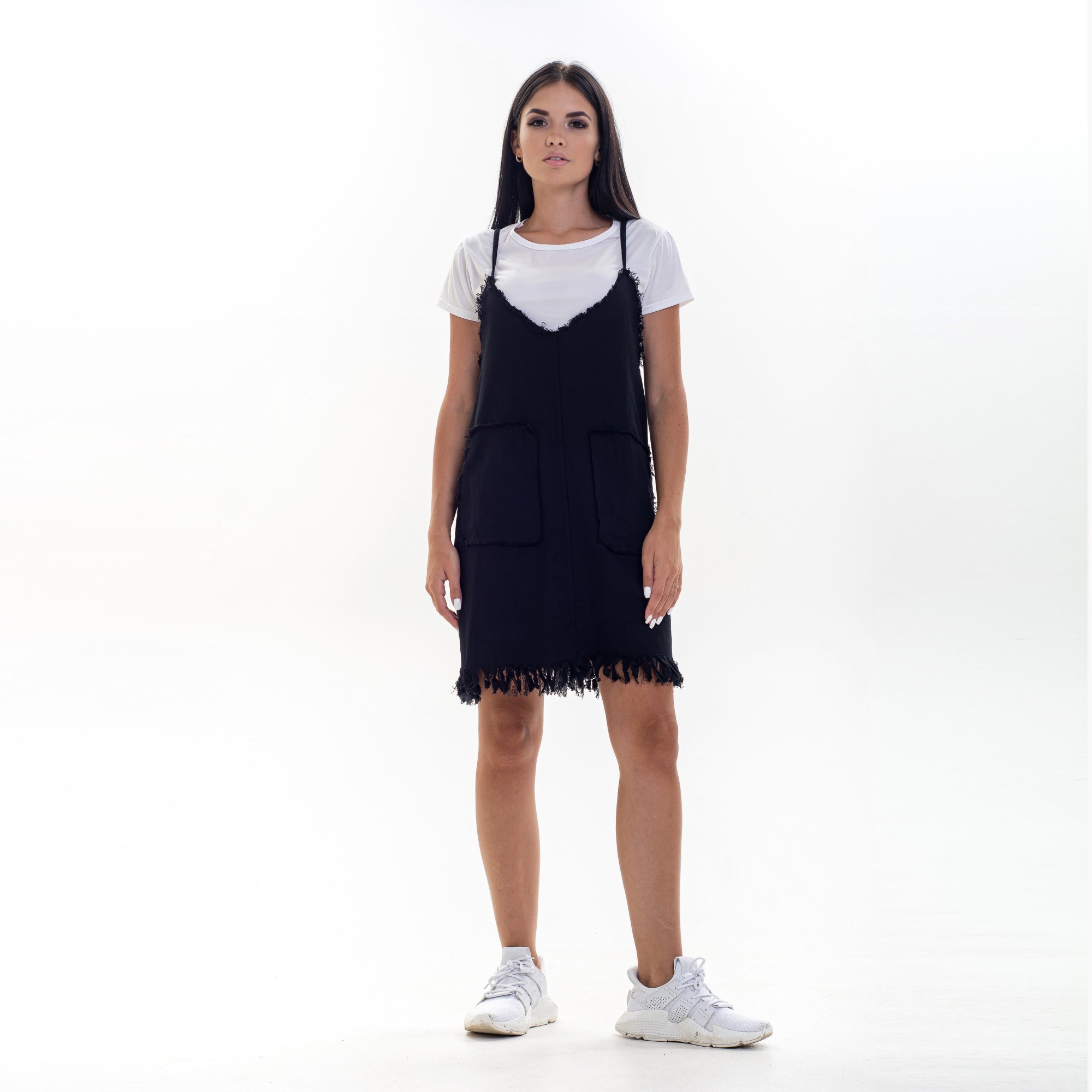 

Сарафан джинсовый Shein  Черный (817, Сарафан джинсовый Shein S Черный (817)