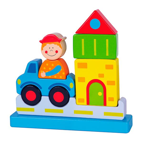 

Магнітна дерев'яна іграшка Viga Toys Місто (59703)