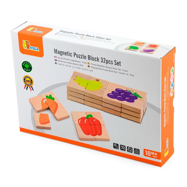 

Магнітні пазли Viga Toys Фрукти, 32 ел. (50700FSC)