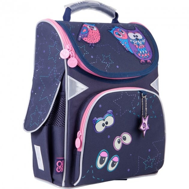

Рюкзак GoPack Education каркасный с ортопедической спинкой Magic Owls 34x26x13 11 л темно-синий (GO21-5001S-7) (990995)