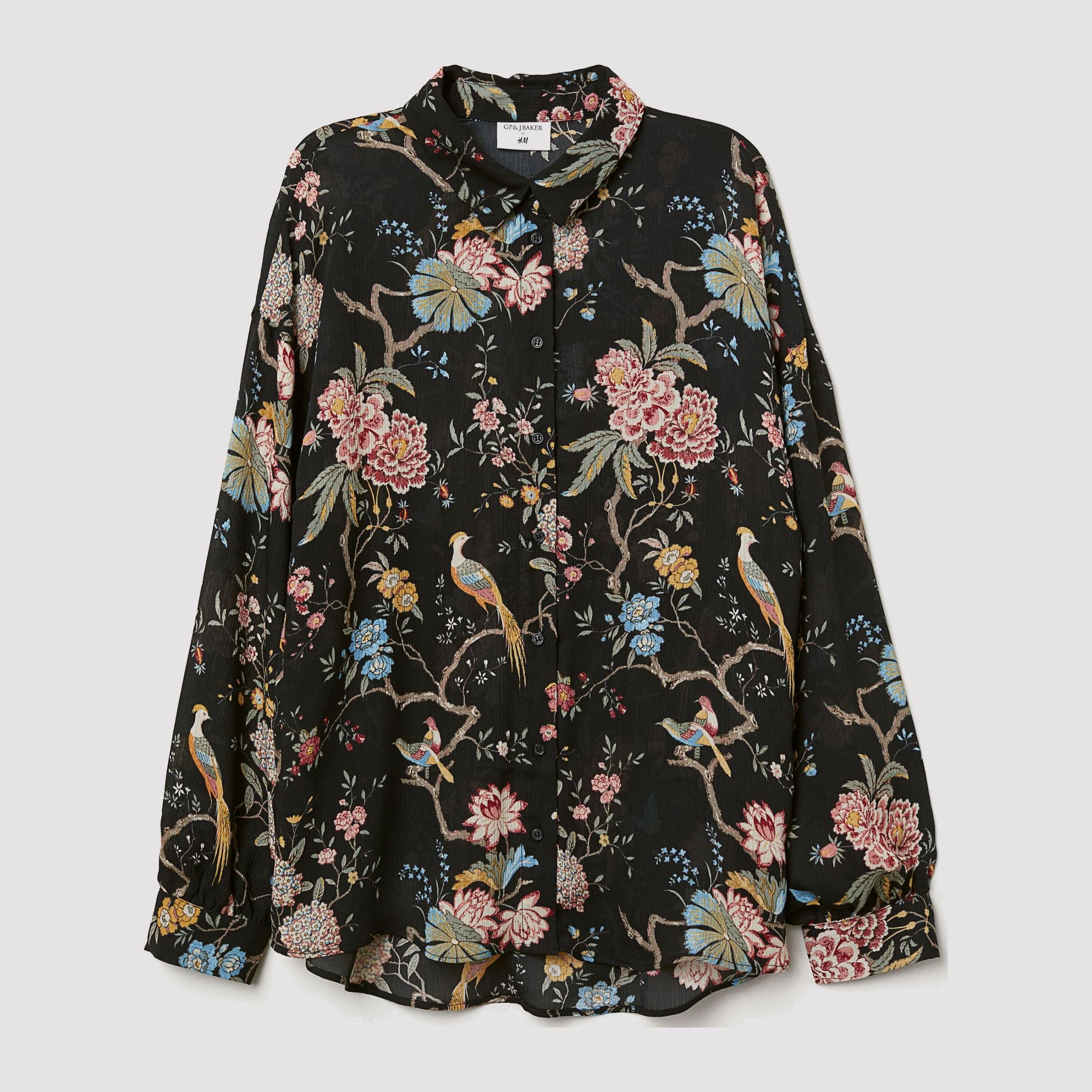 

Блузка H&M 6517078-ADMZ 38 Черная