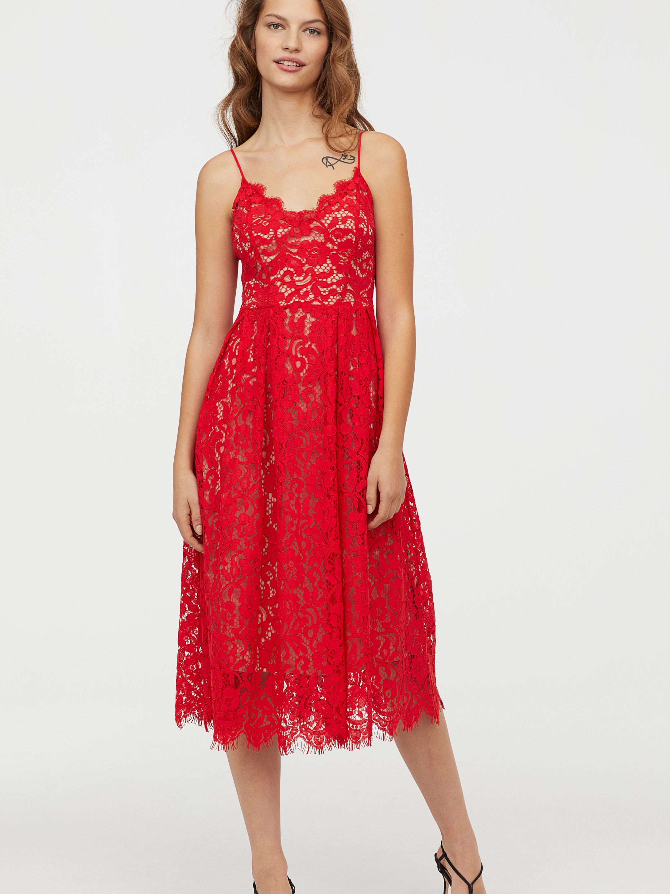 

Платье H&M 6080077-ACVF 36 Красное