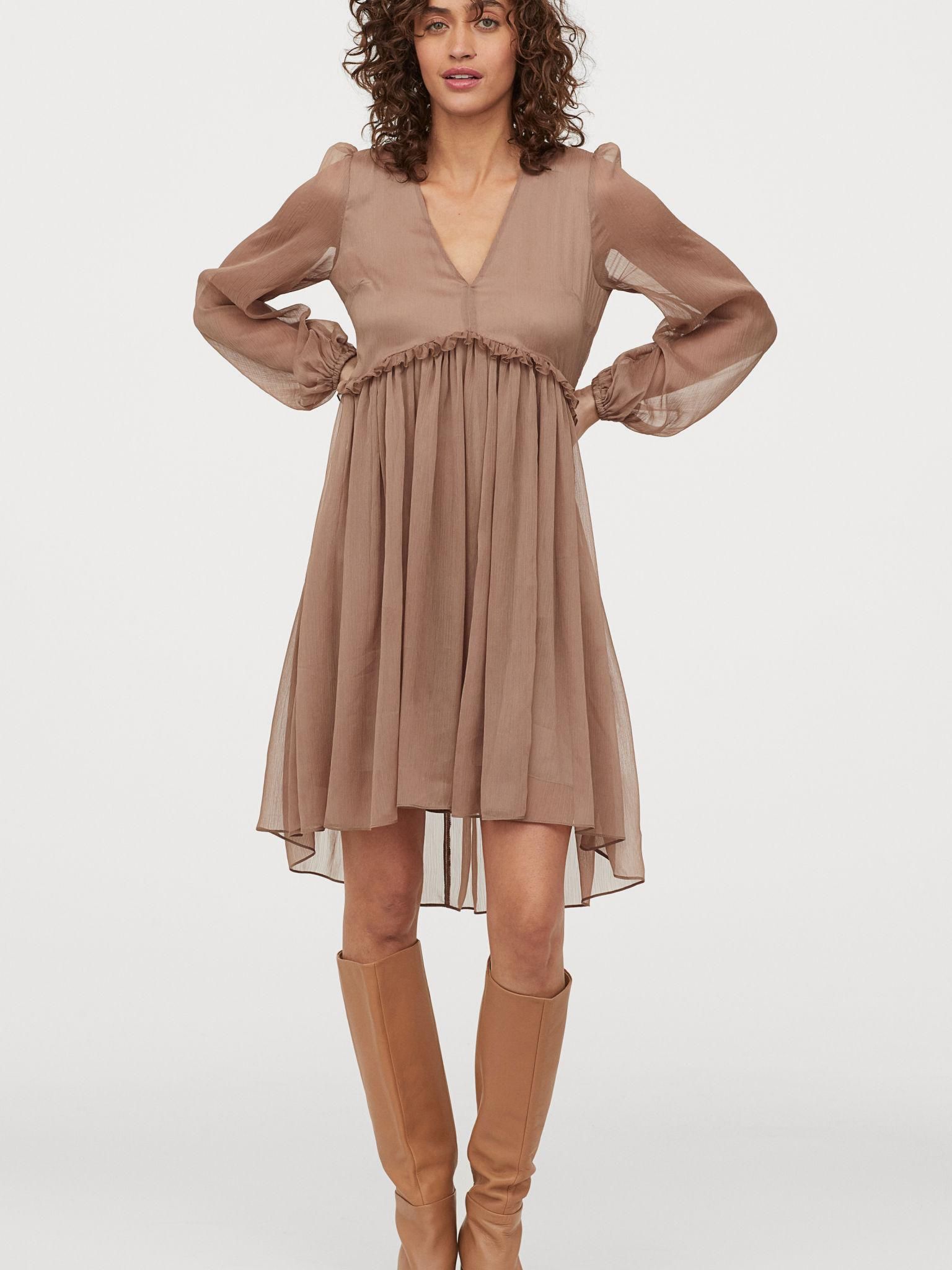 

Платье H&M 8069160-ACXI 40 Темно-бежевое