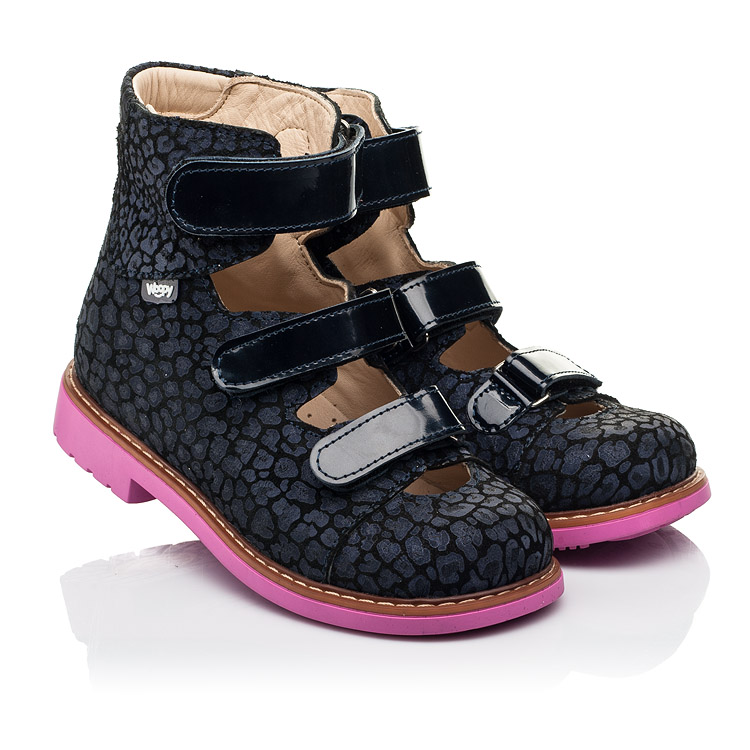 Ортопедические туфли (с высоким берцем) Woopy Orthopedic 25 синий (8180 ...