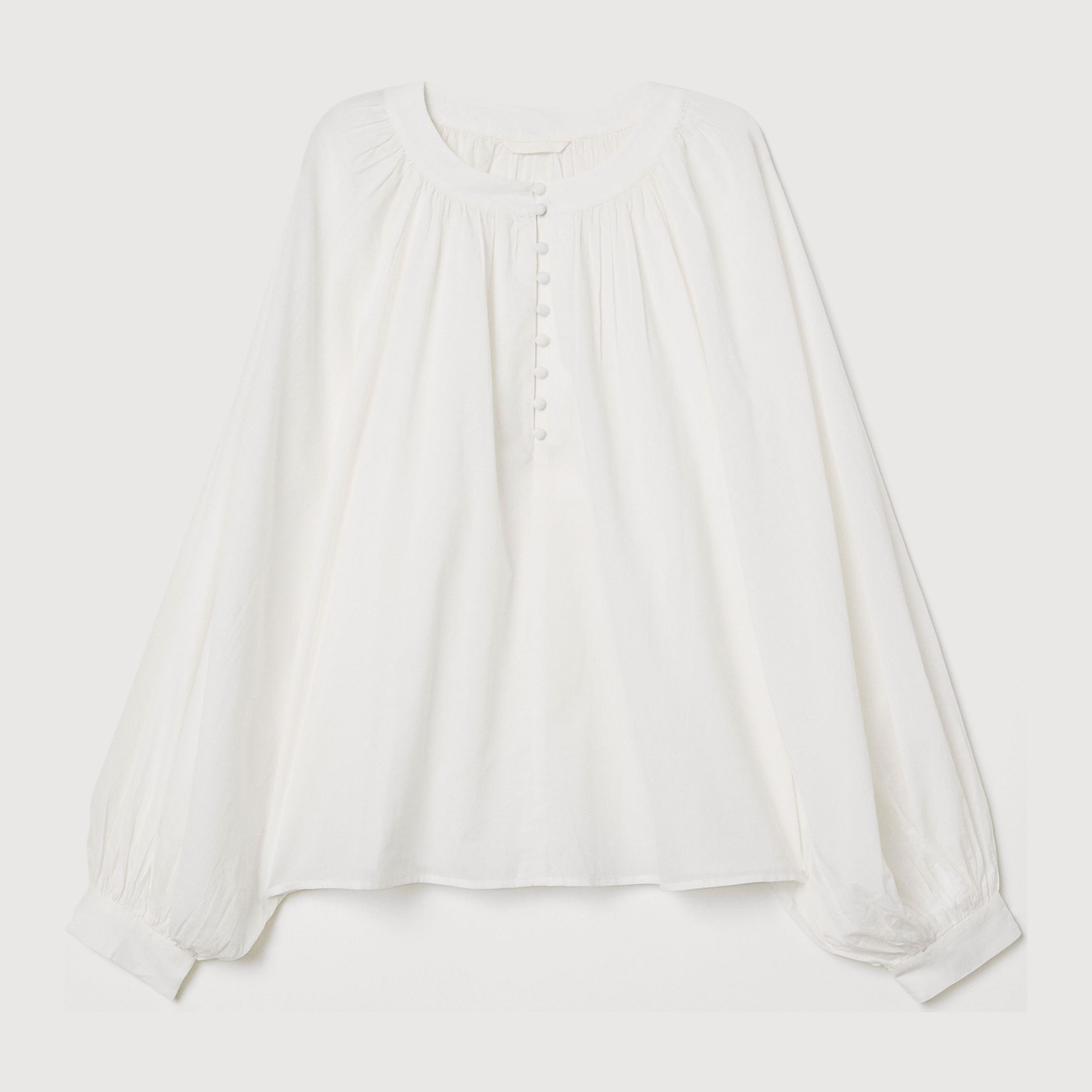 

Блузка H&M 6314928-ACTS 36 Белая