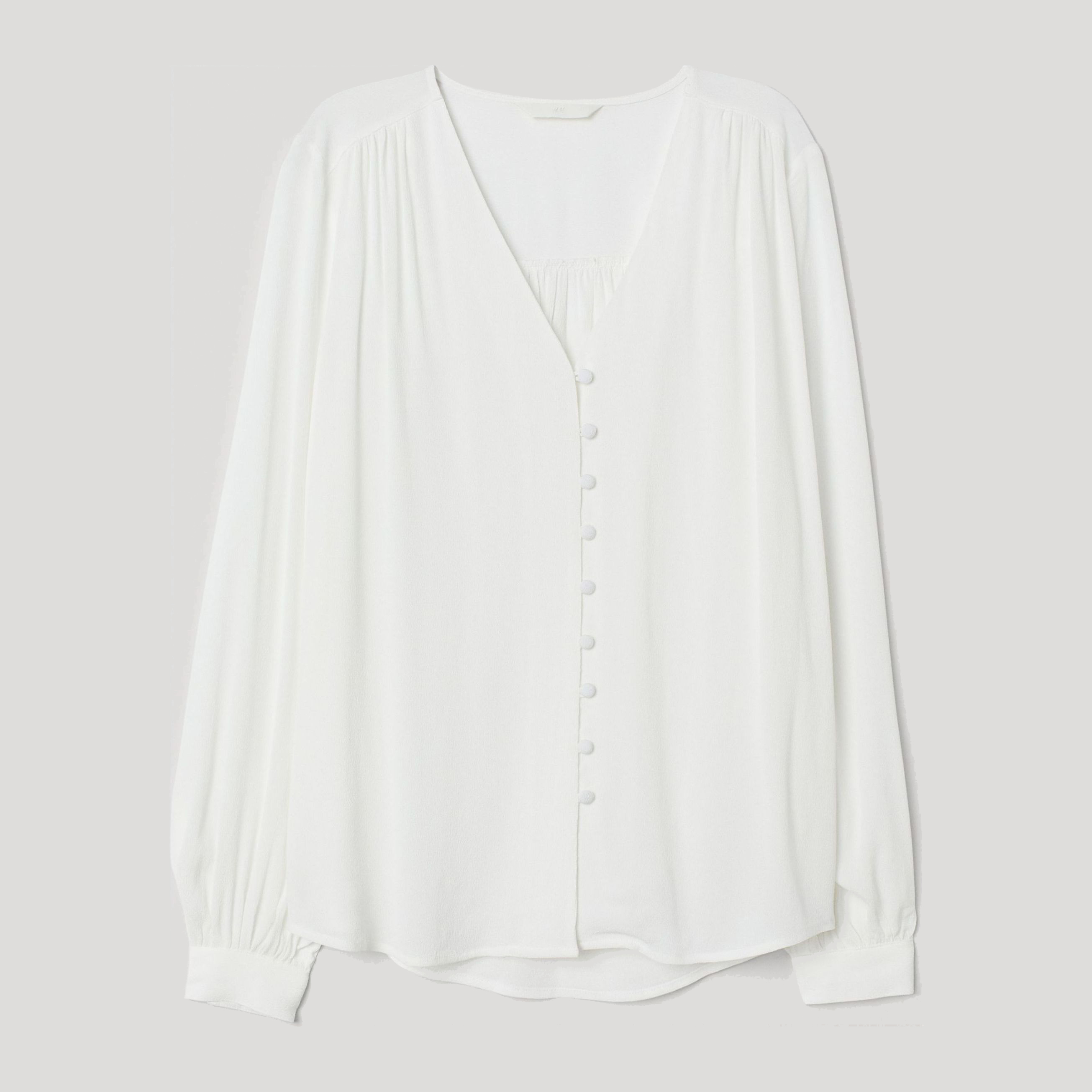 

Блузка H&M 7324129-ACTS 40 Белая