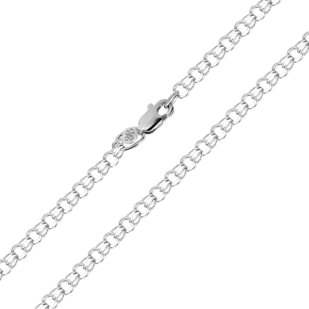 

Серебряная цепочка в плетении бисмарк 000122395 55 размера