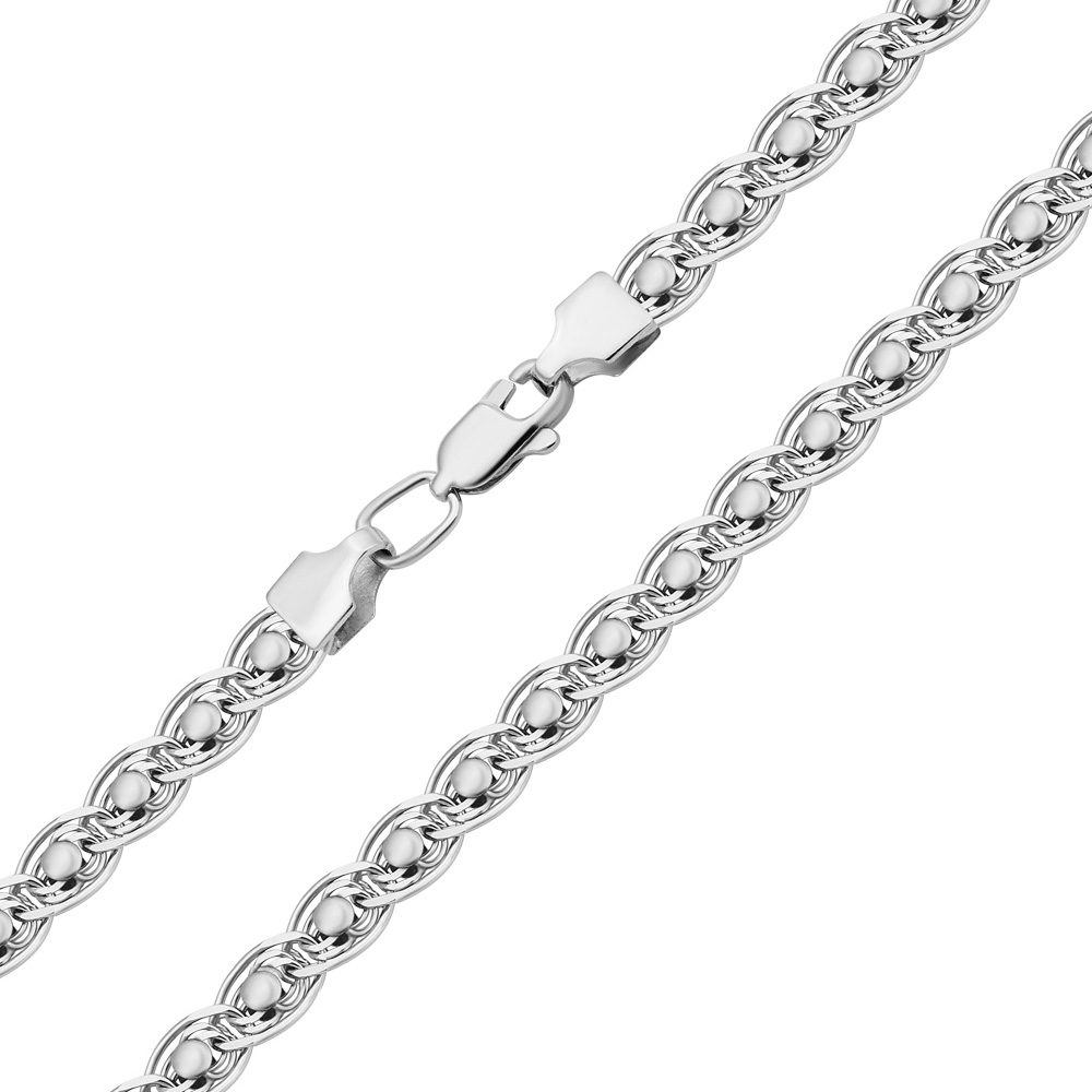 

Серебряная цепь в плетении нонна-бисмарк 000118352 60 размера
