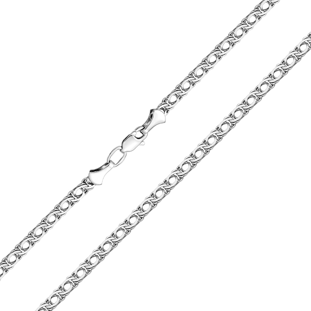 

Серебряная цепочка в плетении бисмарк 000122257 40 размера