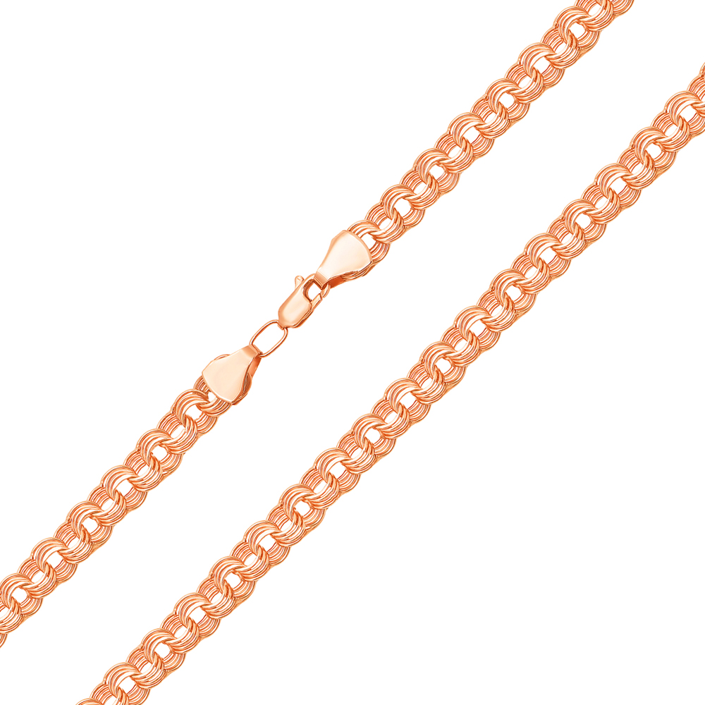 

Цепочка из красного золота в плетении бисмарк 000137149 50 размера