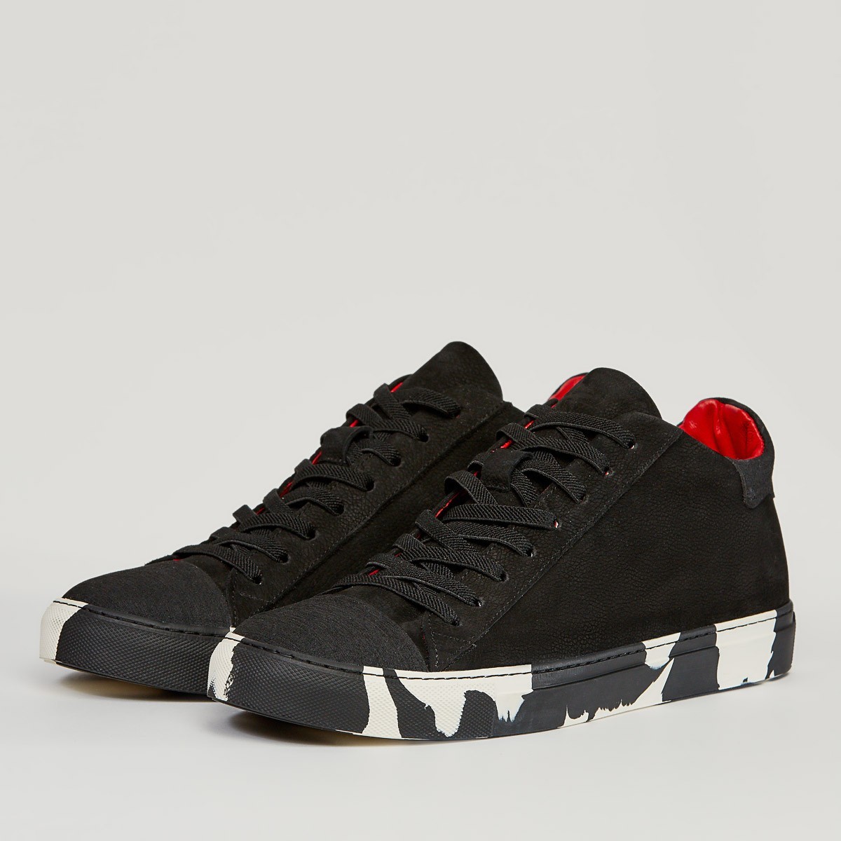 Кеды из натурального нубука Nikitskiy Shoes Амстердам 21 45 черные от ...
