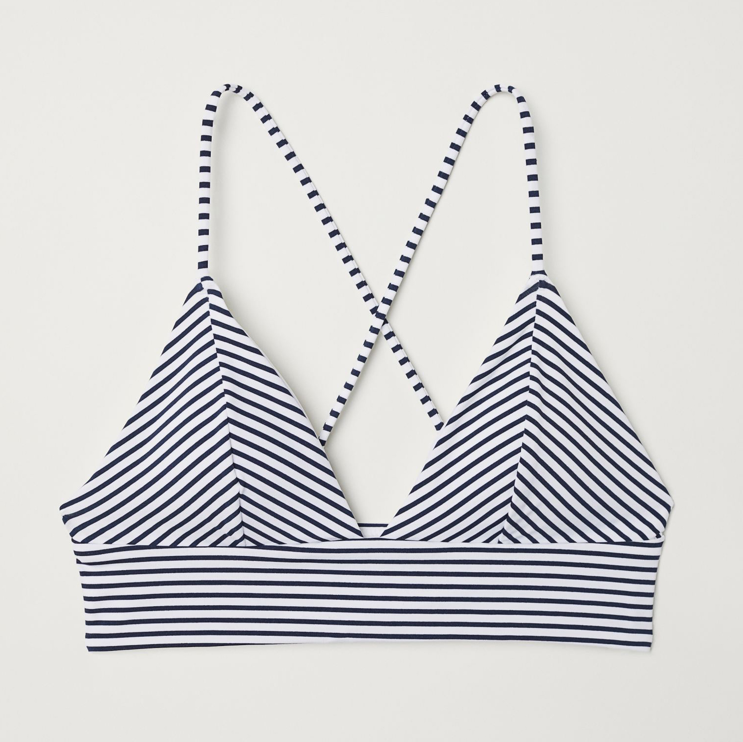 

Верхняя часть купальника H&M 5596197sm 36 Черно-белая полоска