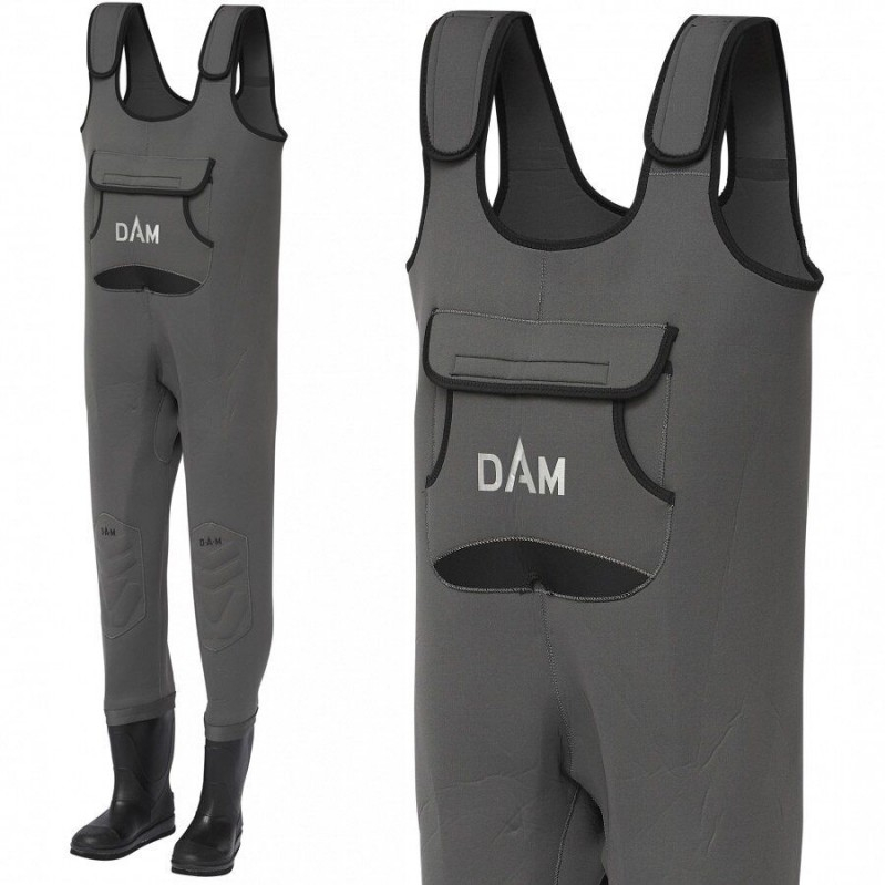 

Заброды неопреновые (Вейдерсы) DAM Dryzone Neoprene Waders с наколенниками 4мм 46/47р.