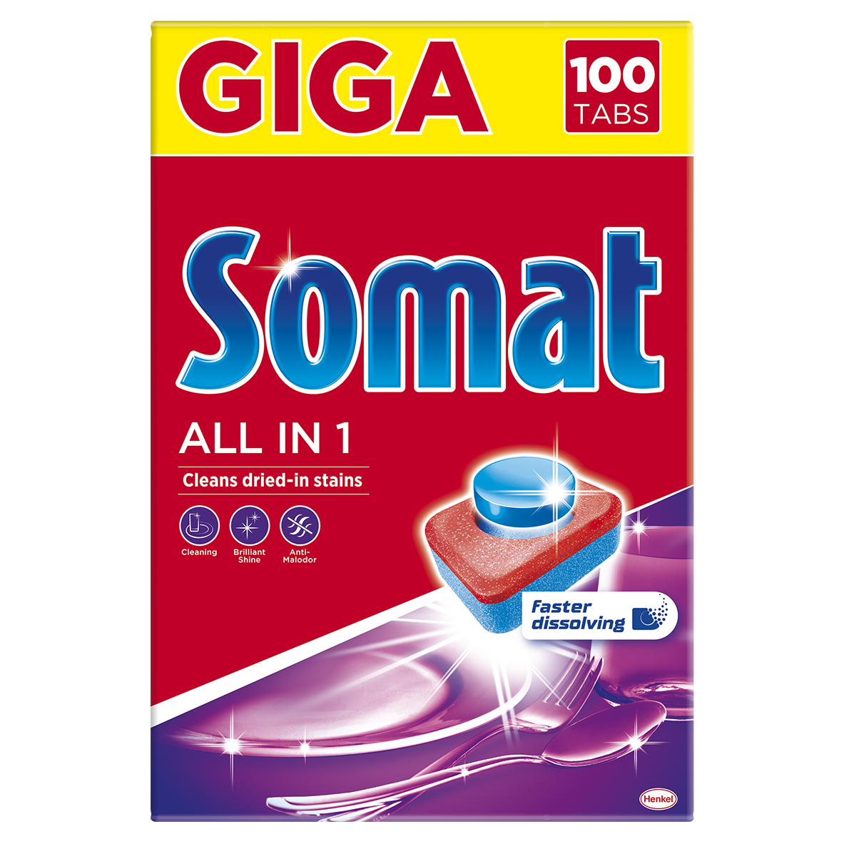 Акция на Таблетки для посудомоечной машины Somat All in one 100 шт (9000101020236) от Rozetka UA
