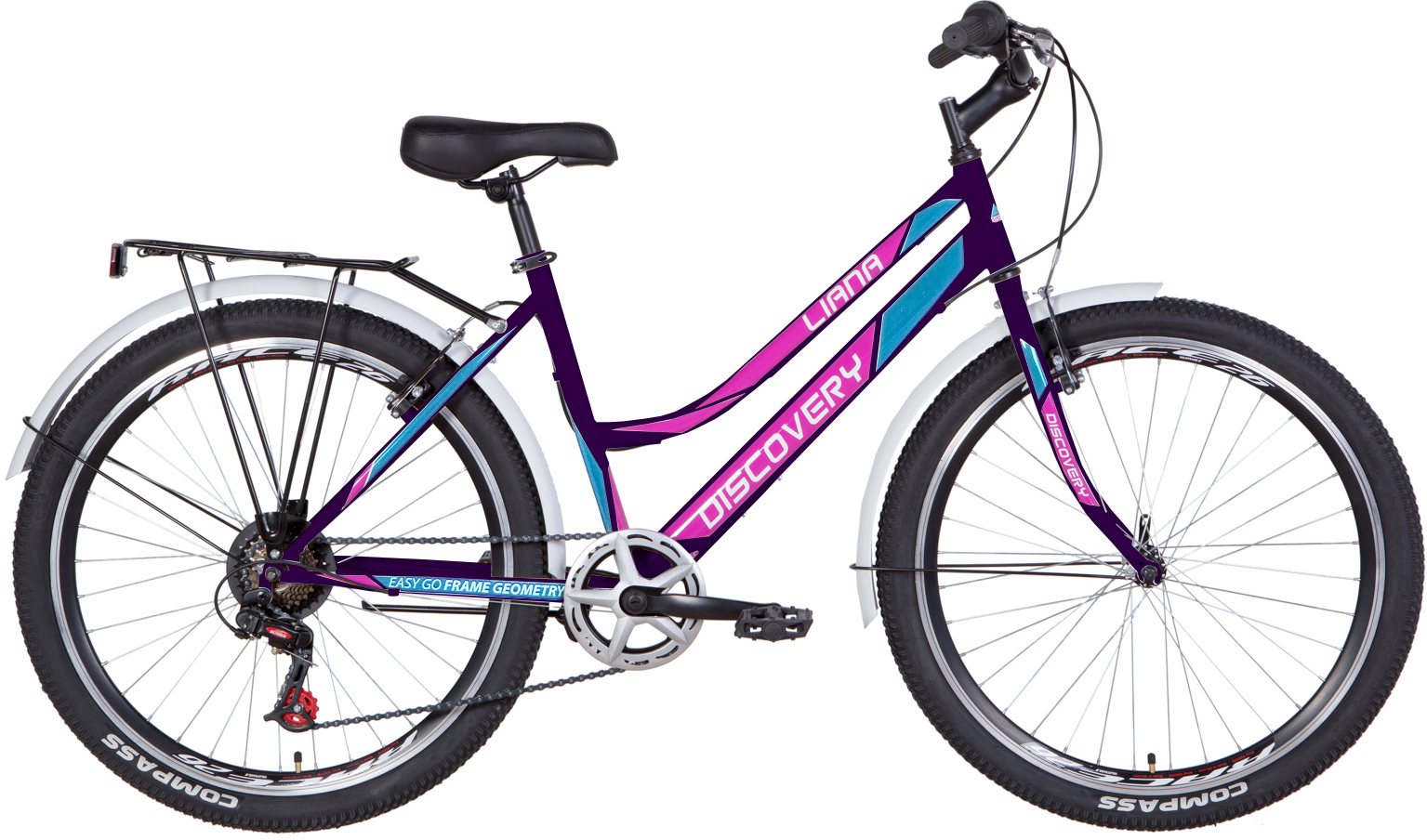 

Велосипед Discovery LIANA 26" 17" 2021 Фиолетовый (RET-DIS-26-082)