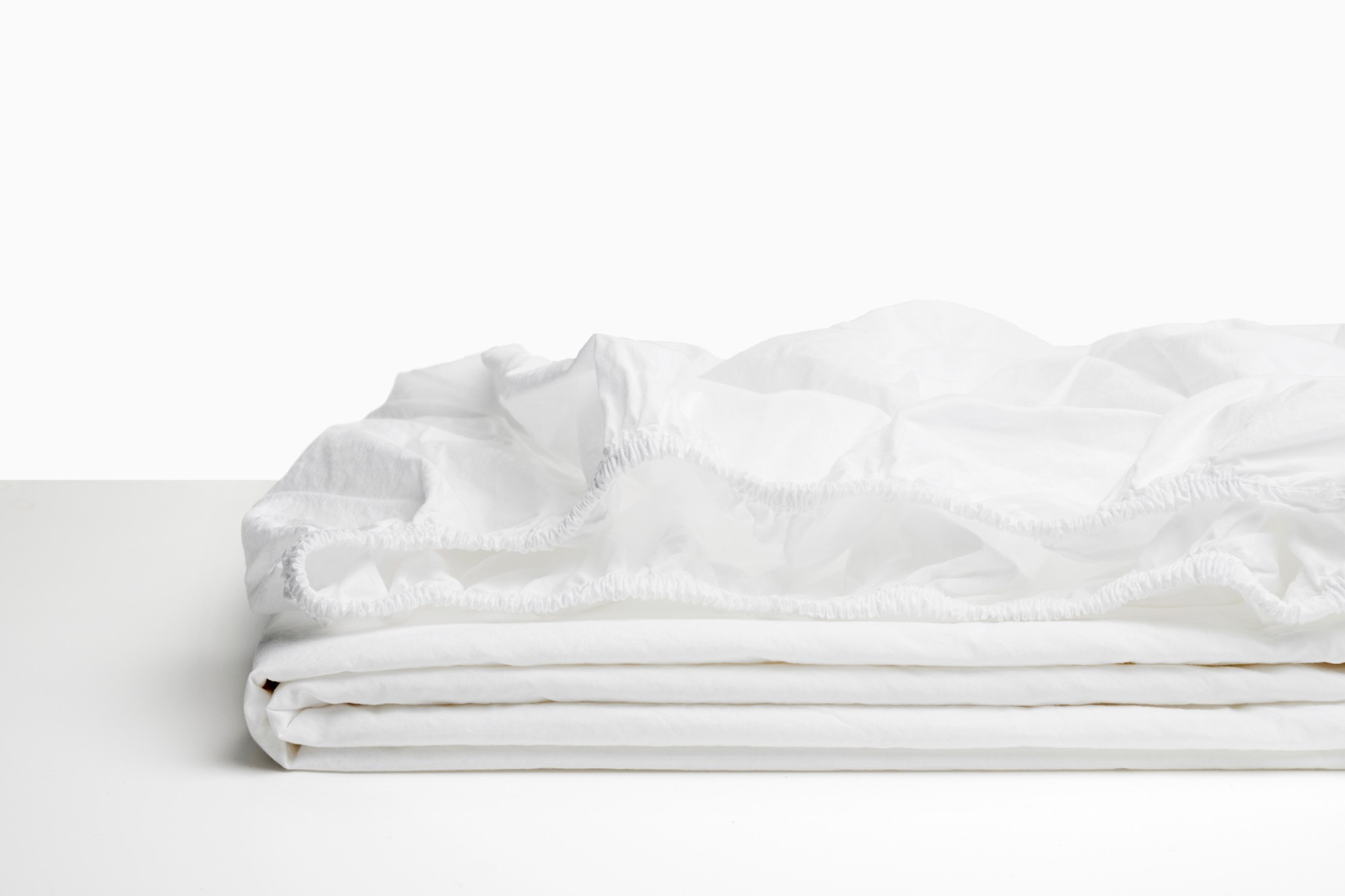 

Простынь на резинке Loftline Перкаль Blanco 90х200х35 см