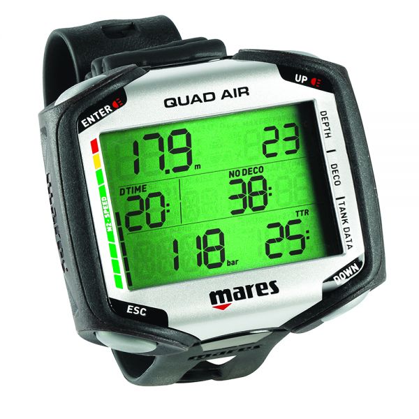 

Декомпрессиметр для дайвинга Mares Quad Air (чёрный) (414169.BKBK)