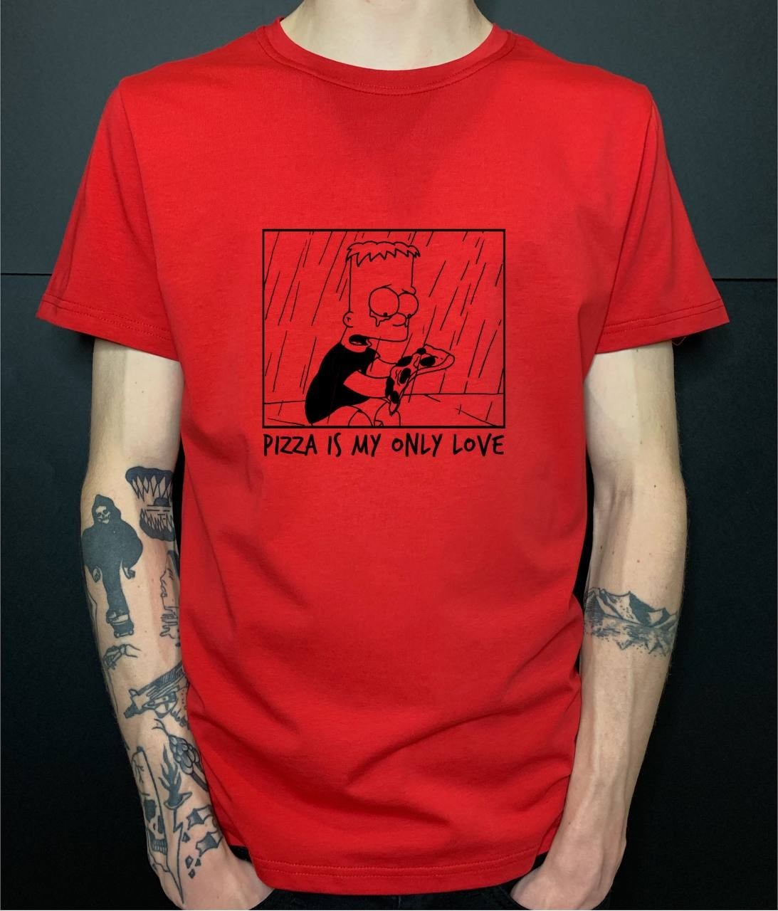 

Футболка Cyeta "bart simpson" Красная XL