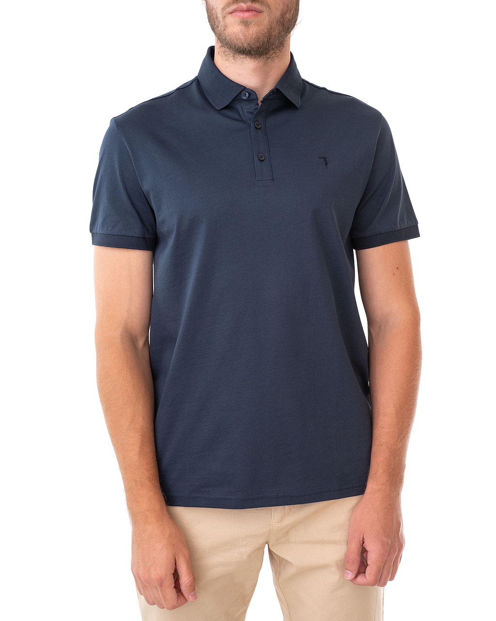 

Трикотаж поло чоловічий TRUSSARDI JEANS (52T00318-1T003602-U290/20) Синій XXL