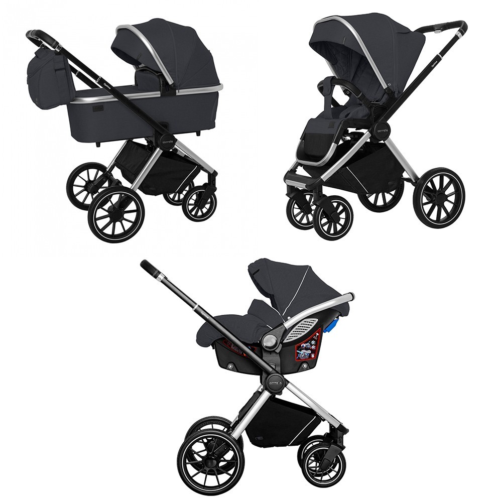 

Коляска универсальная CARRELLO Optima CRL-6504 (3in1) Platinum Grey во льне