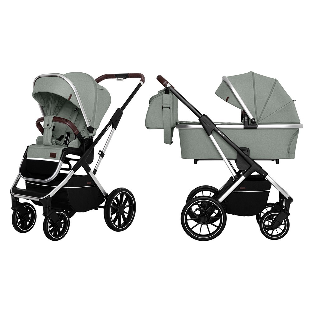 

Коляска универсальная CARRELLO Aurora CRL-6505 (2in1) Tea Green +дождевик