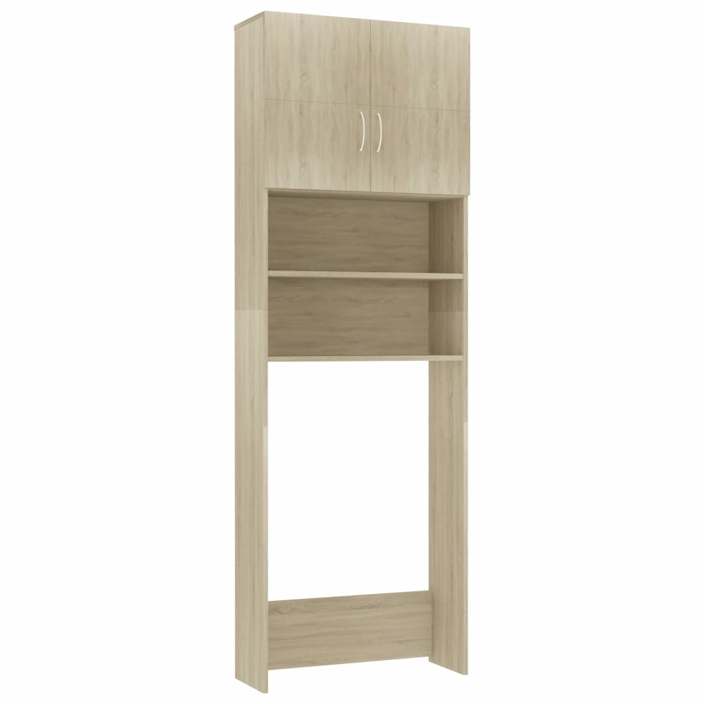 

Шафа для пральної машини білий 64x255x190 см ДСП Shumee 800027