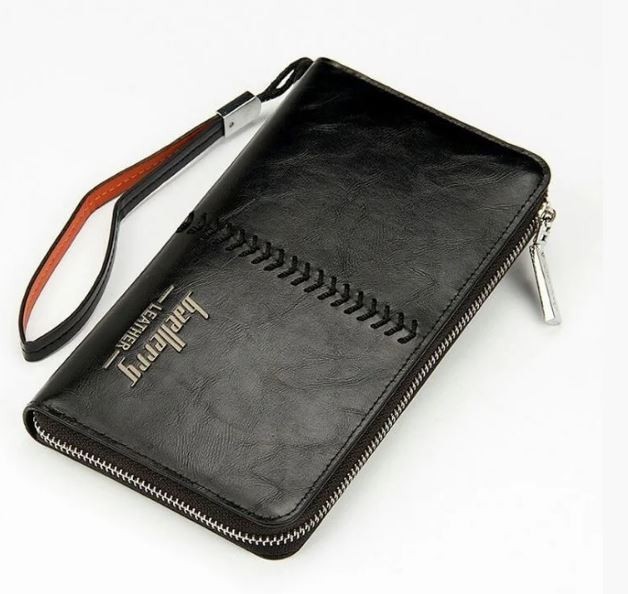 

Кошелек клатч барсетка мужской Baellerry Italia Leather Черный