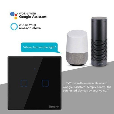 

Сенсорный Wi-Fi выключатель Sonoff TX T3 2 канала