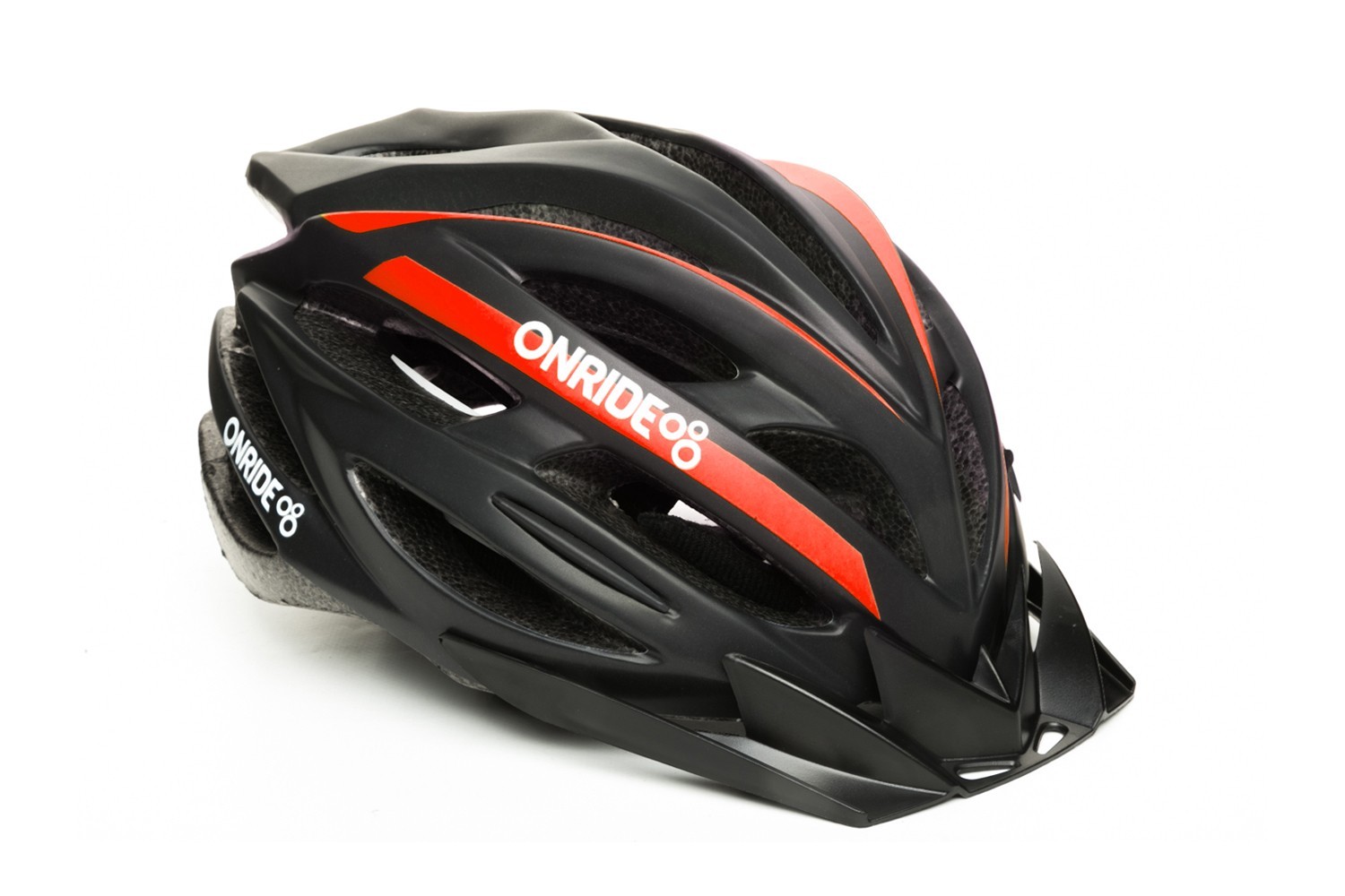 

Шолом ONRIDE Grip матовий чорний/червоний M 55-58 см