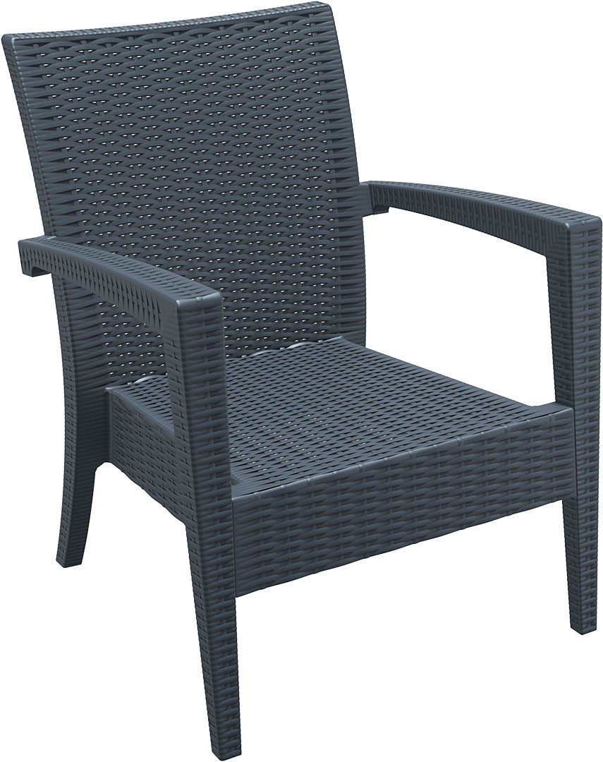 

Кресло MIAMI LOUNGE ARMCHAIR, Siesta, серый