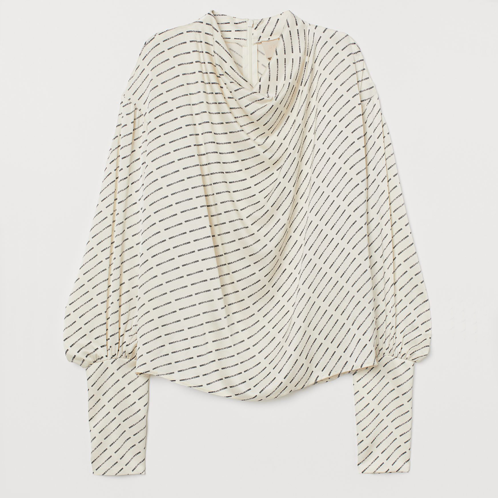 

Блузка H&M 0843745001 S (165/88А) Кремовая с черным